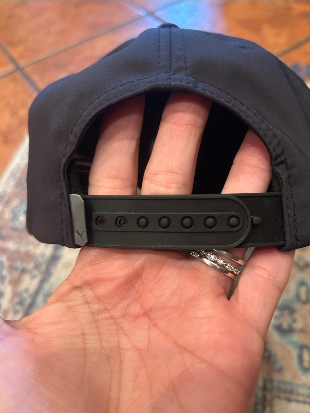 Puma Heritage P Golf Cap - Black - Picture 5 of 11